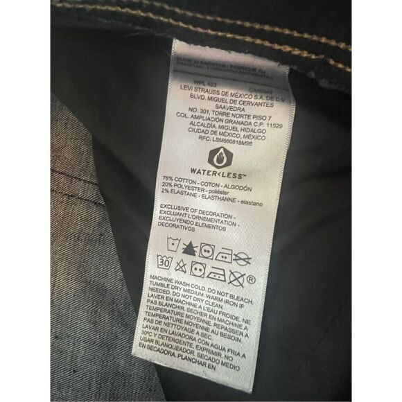 Levi Strauss Signature Dark Wash Totally Shaping Pull On Skinny Jeans 34 x 28 - Picture 4 of 6